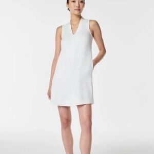 SPANX AirEssentials White V-Neck Mini Dress